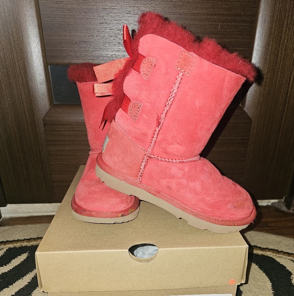UGG Red Bailey Bow Boot
